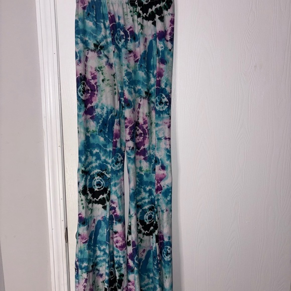 New Look Women’s Tie-Dye Pants - Blue, Purple, Black - Picture 1 of 3